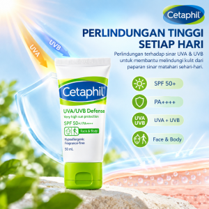 Cetaphil UVA/UVB Defense sunscreen SPF50+ PA++++ 50mL