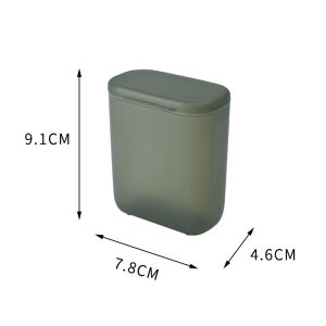 Hộp đựng có nắp đựng cáp kỹ thuật số cầm tay nhỏ gọn 1L-nhựa PP bền chống bụi cho tai nghe và bộ sạc-trắng xám xanh lá cây