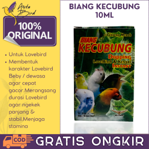 "BIANG KECUBUNG 10ML" DOPING LOVEBIRD INSTANTSUPLEMENVITAMINPENGGACOR BURUNG