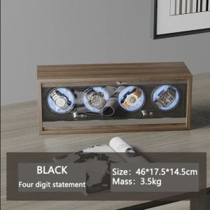 automatic watch winder 6 slot box jam tangan otomatis kayu
