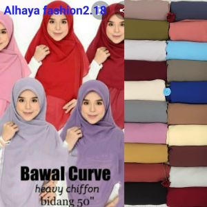 Bawal Curve Heavy Chiffon Bidang 50 Bawal heavy chiffon