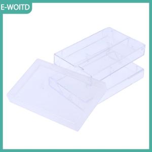 【E-WOITD】 1 cái hộp Băng Cassette hộp đựng trong suốt Hộp Băng trống ghi âm từ tính hộp chống bụi