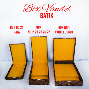 Box Vandel Cinderamata Kotak Plakat Hadiah Kenang Kenangan Exclusive Batik Beludru Bludru Velvet