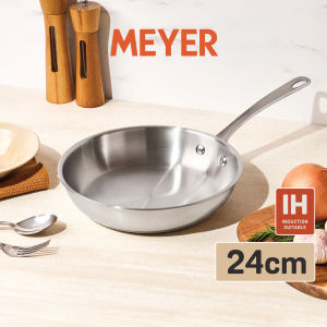 Meyer White Steel Series Stainless Steel 24cm Frypan