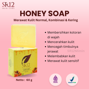SR12 Honey  Soap Dengan Kandungan Madu Membersihkan Kulit Kering Dan Sensitif