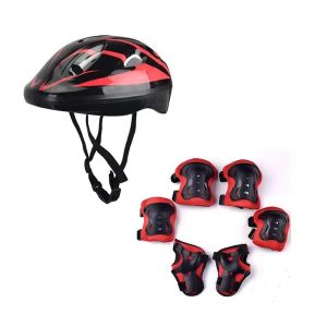 7Pcs/Set Kids Helmet Knee Elbow Adjustable Safety Protective Gear For Skateboard/Bike/Roller Skate
