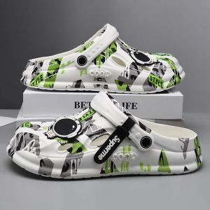 Men Sandals Trend Anti Slip and Wear-resistant Thick Sole Outdoor Beach Sandals and Slippers