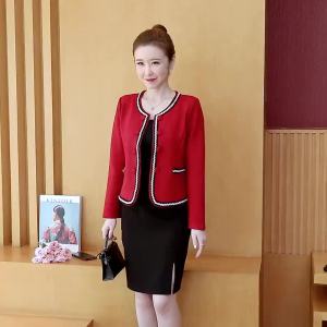 Impression Fashion Women Autumn Long Sleeve Cropped Buttons Suede Jacket Cardigan Plus Size
