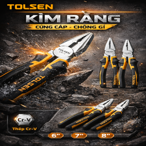 Kìm điện TOLSEN kìm cắt dây kìm răng dụng cụ cầm tay đa năng