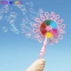 Bubble Windmill Blower Toy Kids Magic Wand Creative Soap Bubble Machine Fun Bubble Water Soft Bullet Blaster Outdoor Toys for Girl