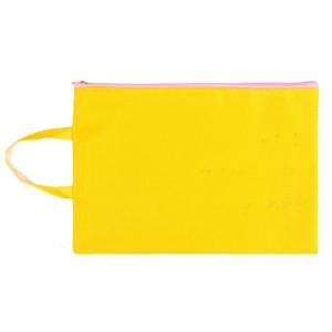 A4 File Bag Handheld Document Bag Document Storage Bag Zipper Pouch Bag Document Folder School Office Supplies