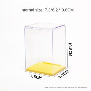 MILDGLOW Acrylic Hộp đựng Trong suốt Chống bụi Giá trưng bày hộp mù Chất lượng Dày Tủ trưng bày Nhà