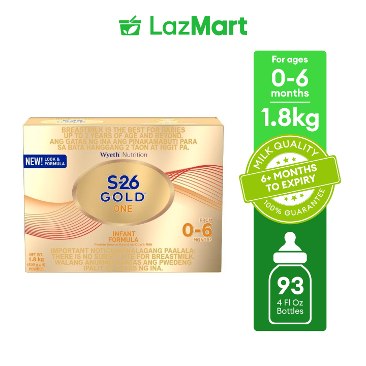 Wyeth® S-26 GOLD® ONE Infant Formula for 0-6 Months Bag in Box