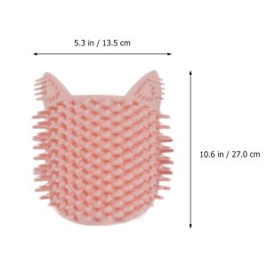 Cat corner scratching tool(With Catnip Fragrance) kitten brush Gnawing rubbing the face grooming cat self-amusement tool cat table leg scratching toy detachable