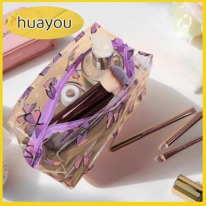 huayou 1pc Creative Design Transparent Makeup Case For Women Sweet Bag Organizer Cute Large Capacity Cosmetic Bag Portable Lipstick Bag