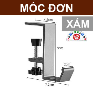 Móc Kẹp Cạnh Bàn Có Thể Điều Chỉnh Giá Đựng Đồ Móc Treo Balo Móc Treo Văn Phòng