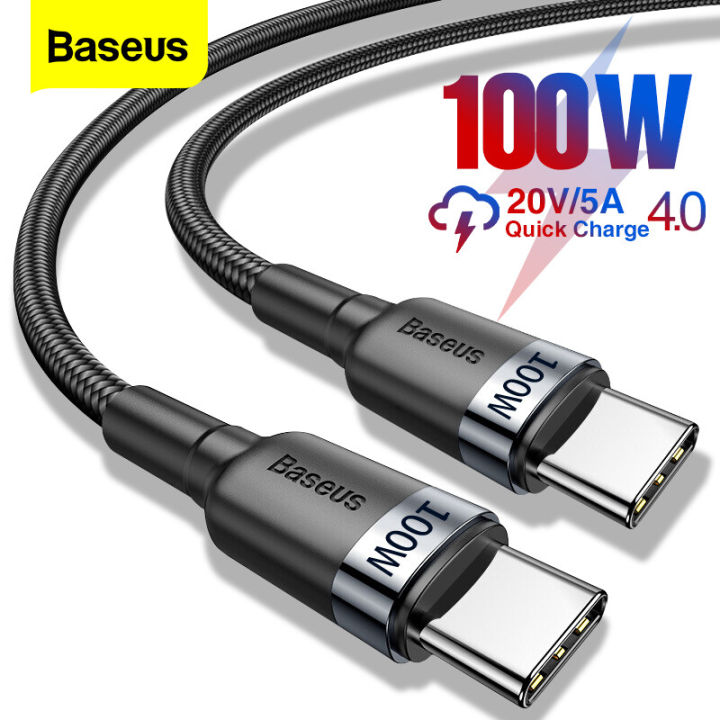 Baseus 100w Usb C To Usb Type C Cable Pd 60w Fast Charging Charger Cord 5a Usb C Usbc Typec 5828