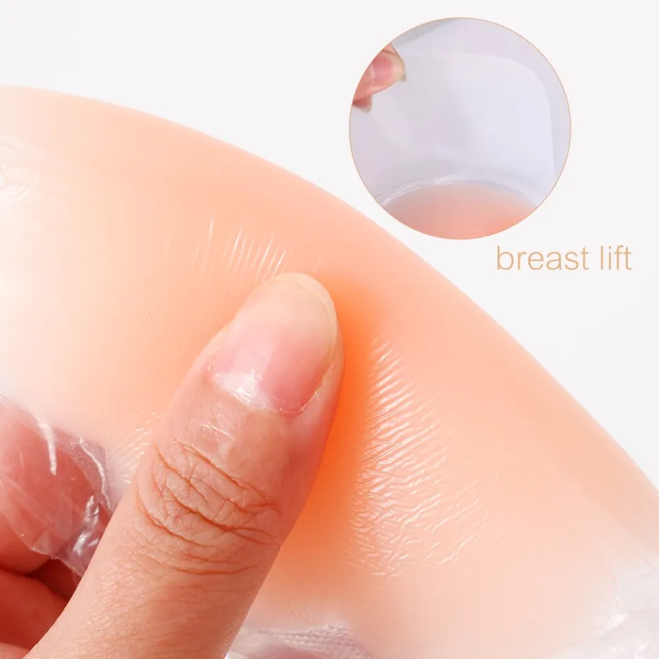 Women Silicone Nipple Stickers 4Pair Anti Bump Chest Pad Lift Nipple Cover  Pads Invisible Reusable Bra Chest Sticker Breast Pad