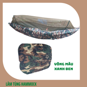 Võng dù mùng  3 lớp chống muỗi côn trùng hiệu quả. Tiện lợi cơ động để ngủ ngoài trời khi đi du lịch dã ngoại cắm trại