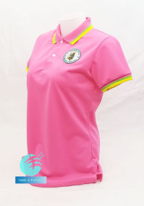 💥ราคาพิเศษ สินค้าใหม่💥เสื้อโปโลผ้าCoolTech สีชมพู กรมอุตุนิยมวิทยา (ชาย/หญิง) ใส่แล้วเย็นมาก!!!
