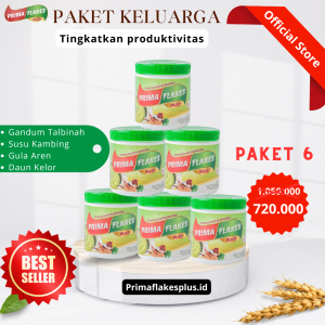 Paket 6 Pcs Primaflakes Sereal Sehat Ampuh Mengatasi Asam Lambung Gerd Dan Maag Bergaransi Halal