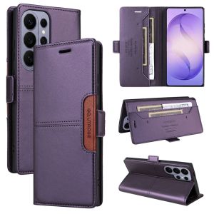 For Samsung Galaxy S26 S25 S24 S23 S22 S21 Ultra / S26 S25 S24 S23 S22 S21 Plus / S20 S21 S23 S24 S25 S26 FE Phone Case Magnetic Leather Wallet Card Slot Couples Flip Cover Casing
