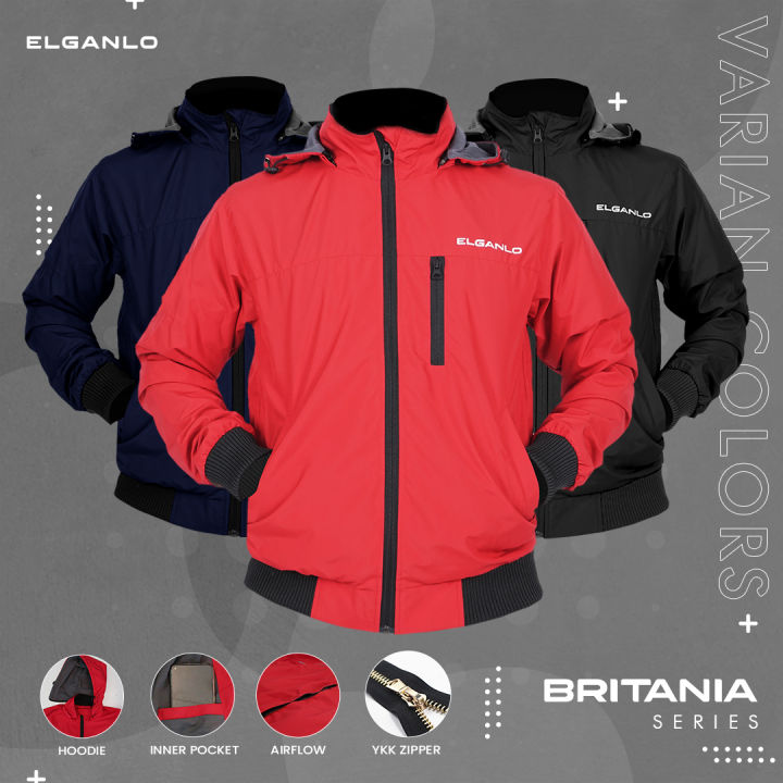 ELGANLO - Jaket Motor Unisex Cewek Cowok Britania Series Jaket Riding