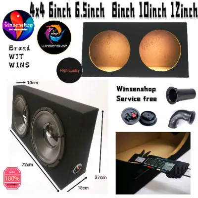 4x4 sub woofer box and brand WJTWINS woofer 6inch 8inch 10inch 12inch Carpet Black Mdf board