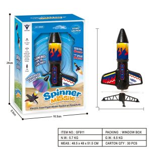 Rocket Launcher จรวดของเล่นเด็ก กระสวยปล่อยจรวด พร้อมร่มชูชีพ คลิกเพื่อยิง ของเล่นเสริมพัฒนาการ ของขวัญวันเกิดสำหรับเด็กชาย