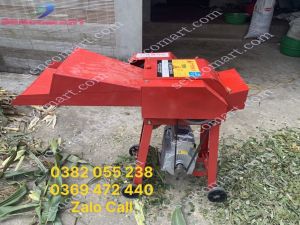 Máy băm cỏ voi lô cuốn cho trang trại động cơ 3kw