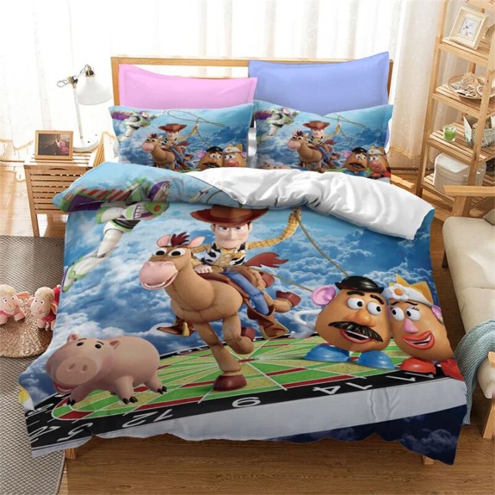 Cartoon Toy Story Buzz Lightyear Bedding Set Duvet Cover For Kids