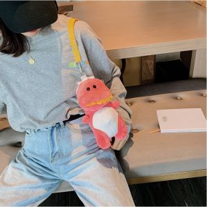 Túi Đeo Chéo Hoạt Hình KHỦNG LONG Nhồi Bông Ngộ Nghĩnh