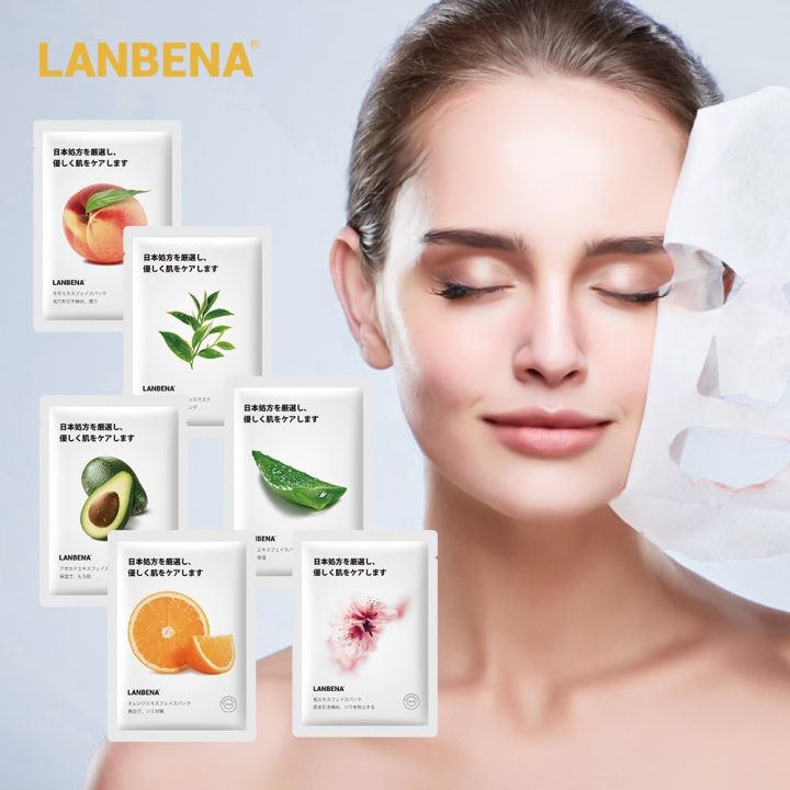 LANBENA Face Mask Fruit Facial Mask Japan Advanced Formula