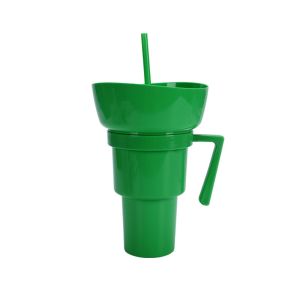 AUTOCARE X with Handle Popcorn Drink Cola Cup Portable 2 in 1 Straw Cup  Anti-splash Storage Bowl Kids