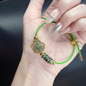 vòng tay nữ hồ ly thạch anh tóc xanh tự nhiên vip bọc vàng tây mix đồng điếu thạch anh tóc xanh vipvòng tay đá phong thủy hợp mệnh hỏa mệnh mộc trang sức thiết kế đủ hóa đơn thẻ bảo hành