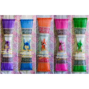 Gorden Spiral Kupu-kupu Motif Bunga Jendela Minimalis