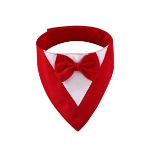 FDHJWSFD Khăn nước bọt Cà vạt nơ cho chó Bộ vest công sở Thoải mái Khăn bandana cho thú cưng Trang trí thú cưng Dễ thương Khăn tam giác cho mèo Phụ kiện thú cưng cho đám cưới