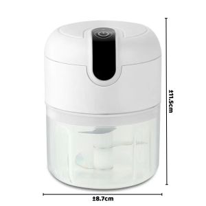 Food Chopper Mini Elektrik / Blender Portable Rechargeable USB Food Grade / Alat Penghalus Makanan Bumbu Dapur Penggiling Daging Sayur Bawang Cabe Food Processor / Perlengkapan Dapur Meat Grinder Cutter Serbaguna - GP Mall