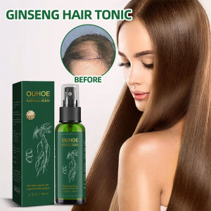 [SG SELLER]Ginseng Ginger Fast Hair Growth Serum Spray 100ml Anti-hair loss Liquid Natural Ectract Hair Tonic Repair Baldness Damaged Hair Regrowth Essence Lotion Nourish Strengthen Hair Root