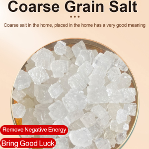 Pure Natural Large Granule Coarse Salt for House Cleansing Remove Negative Energy Bring Good Luck Home Protection for New House Moving In
