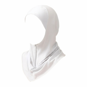 Convenient Polyester Instant Cap Hijab Soft Elastic Underscarf Hidden Zipper Solid Color Inner Cap Prayer