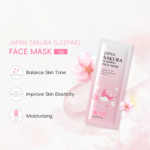 LAIKOU Mặt Nạ Ngủ Chiết Xuất Sakura Nhật Bản 3G Làm Sáng Xóa Nếp Nhăn Làm Dịu Dưỡng Ẩm Phục Hồi Chống Lão Hóa