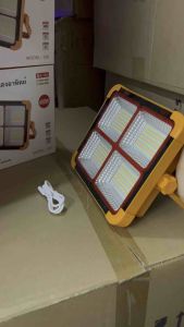 ไฟฉุกเฉิน โซล่าเซลล์ LED Emergency Light โซล่า  พาวเวอร์แบงค์ 400W LED สปอตไลท์ โซล่าเซลล์