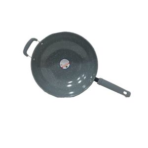 Wajan Stainless Stel Gagang Panjang Wajan BX Anti lengket Wok Kuali Wajan Penggorengan Gagang