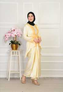(READY STOCK) JUBAH PARIO 3 IN 1 (INNER JUBAH + CARDIGAN + BELT) KAIN ELEGANT SATIN