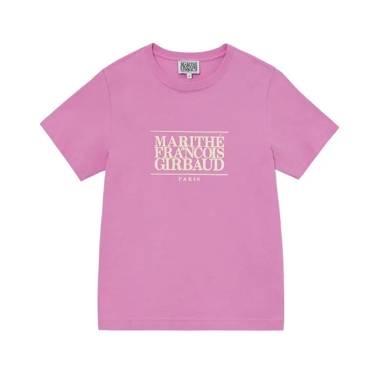 100% Official Authentic [JENNIE's Pick] MARITHE FRANCOIS GIRBAUD W Classic  Logo Tee Women's T-Shirts Colors (2024 New) - Main Image