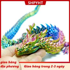 [COD] SHPYHT Giao hàng địa phương 3D In Trung Quốc Rồng Đầy Đủ Cơ Thể Khớp Di Chuyển Nhà Trang Trí Nội Thất Trang Trí Trang Trí Đáng Giá Thu Thập Đồ Chơi Sáng Tạo