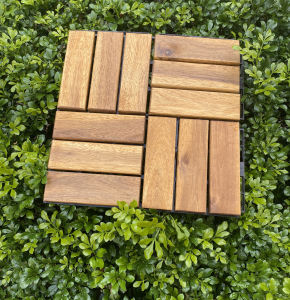 Sàn gỗ nhựa sàn gỗ vỉ nhựa lót ban công ngoài trời 30x30cm -Tấm Thảm Gỗ Vỉ Nhựa Lỗ Ghép Lót Sàn Kháng Khuẩn Chống Trơn Trượt