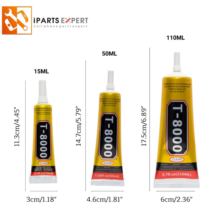 IPARTSEXPERT Black Glue 15 50 110ml Adhesive LCD Display Frame Glue T