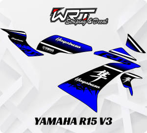 Striping R15 v3-Striping Hologram R15 v3-Stiker R15 v3-Decal R15 v3 Hayabusa